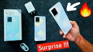 Surprise : Vivo Y21 Unboxing & First impressions | Helio P35 , 13MP Camera & Many More