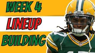 DRAFTKINGS NFL DFS PICKS | Lineup Building | Week 4