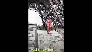 Funny Fall | Women slip on slider | Viral Funny Video | Desi Funny Toons