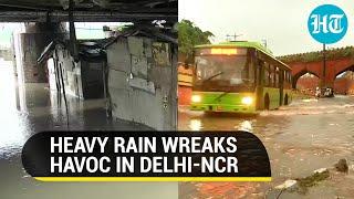 Delhi: Heavy rain triggers waterlogging; Yamuna water level nears danger mark