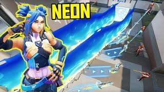 THE POWER OF NEON - Best Tricks & 200 IQ Outplays - VALORANT