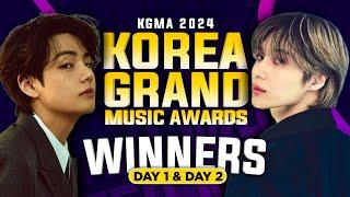 Korea Grand Music Awards 2024 Winners (Day 1 & Day 2) | KGMA 2024