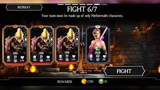 Kill ASSASSIN JADE BOSS WITH BRONZE NETHERREALM TEAM - RELIC HUNT SHAO KAHN - Mkx update 1.16