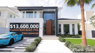 Inside a $13,600,000 Custom Built Beach Villa On The Palm Jumeirah (Garden Home) With Ricardo Scala