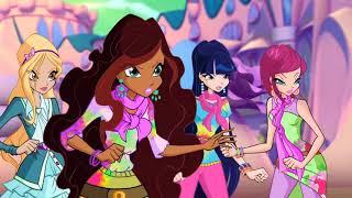 Winx Club:2D Sirenix With Roxy, Daphne, Iris, Alyssa, Elena, Elli, and Alexa Transformation