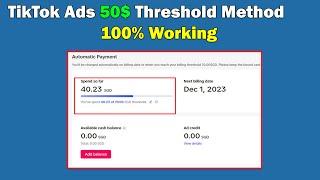 Tiktok AdsThreshold Method 100% Working