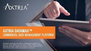 Axtria DataMAx(TM) - Cloud-based Commercial Data Management Platform