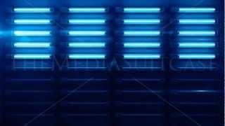 Fluro Light Wall Background Loop - Blue Glow (Full HD)