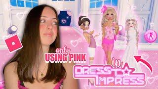 playing DRESS TO IMPRESS but i can only use the colour PINK! || mxddsie 