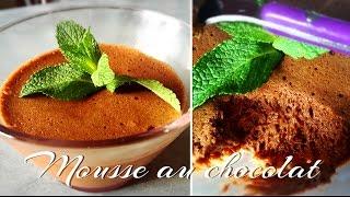  Mousse au chocolat.