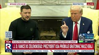 Gorąca wymiana zdań: Trump do Zełenskiego: nie jesteś w pozycji, by cokolwiek dyktować.