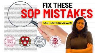 5 SOP mistakes that you will make (fix them now) | Scholar Strategy