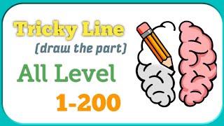 Tricky Line Draw The Part All Level 1-200 Walkthrough Solution | Tricky Line All Level