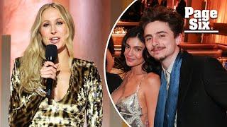 Nikki Glaser mocks Timothée Chalamet in front of girlfriend Kylie Jenner at Golden Globes 2025