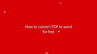 How to easily convert PDF to Word for free | Adobe Acrobat