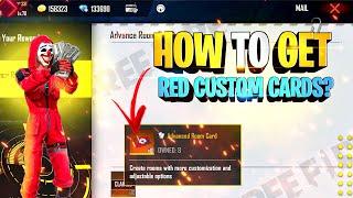 How to use Red Custom Cards  - Garena Free Fire