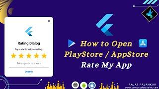 Flutter open Playstore or Appstore - Store Redirect package - Rate my App