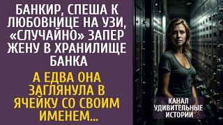 Спеша к любовнице на УЗИ, запер жену в хранилище банка… А едва она заглянула в ячейку с её именем…