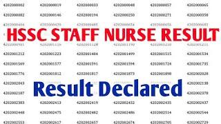 Hssc staff nurse result 2021| Hssc mphw, anm result| Hssc durga shakti final cuttoff/result| #hssc