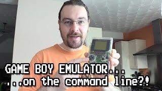 Command Line Game Boy Emulation? Sure...