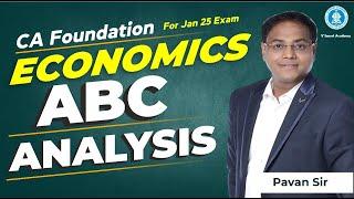 CA Foundation | ABC Analysis of Economics - by Pavan Sir | Vsmart