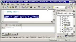 SQL SERVER Tutorial -  T-SQL: REPLACE & STUFF -  LEN, LEFT, RIGHT - CHARINDEX