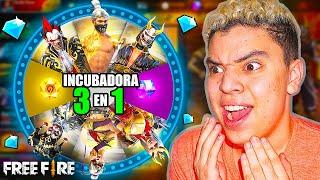  LA MEJOR INCUBADORA 3 EN 1  DE FREE FIRE *las mejores skin CASI REGALADAS*