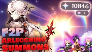 Pulling for Arlecchino, her weapon and more | Genshin Impact