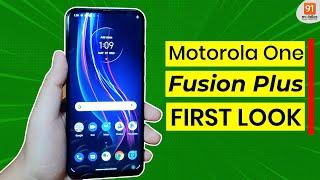 Motorola One Fusion Plus Unboxing & First Look : Competitor vs Poco X2 