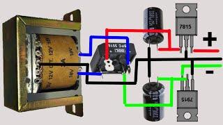 Skema power suply 15 vdc ic regulator