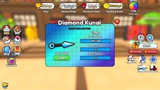 How To Get DIAMOND KUNAI [UGC LIMITED] in Ninja Fighting Simulator