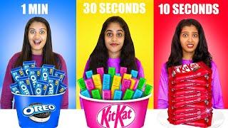 10 SECONDS Vs 30 SECONDS Vs 1 MINUTE FOOD EATING CHALLENGE  വാശിയേറിയ മത്സരം | PULLOTHI