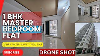 1 BHK MASTER BEDROOM FLAT ! 12TH FLOOR BUILDING! 24hr WATER SUPPLY! NEAR DMART ! Watch drone shot 