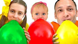  Balloon Fun with Maya and Mary - Kids Song 