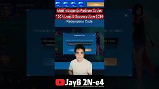 Mobile Legends Redeem Codes June 2024 + How to get more MLBB Redeem Codes by month of July #MLBBCode