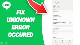 How To Fix Unknown Error Occurd On Line App