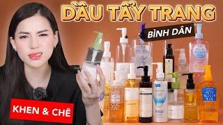 [REVIEW] TOP 13 DẦU TẨY TRANG BÌNH DÂN SIÊU HOT | Khen & chê banh nóc!  CĂNG BÓNG HAY BÙNG MỤN?