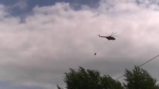 Вертолёты на пожаре в Рязани