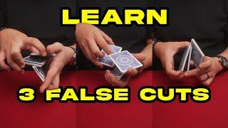 LEARN 3 EASY FALSE CUTS (Magic Tutorial)