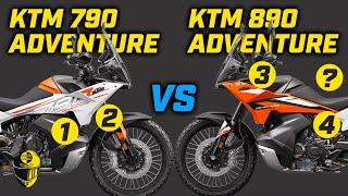 KTM 790 ADVENTURE vs 890 ADVENTURE 2023 | What are the differences?