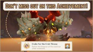 {Boss Achievement} ~ Don’t miss out on this easy Achievement! “Crabs for the Crab Throne” ~ Fontaine