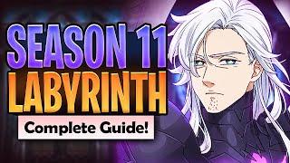 *VERY EASY* Complete LABYRINTH Guide Season 11! Everything Explained! (7DS Guide) 7DS Grand Cross