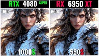 Rtx 4080 Super Vs Rx 6950 Xt - test in 20 games 1080p - 2k -4k