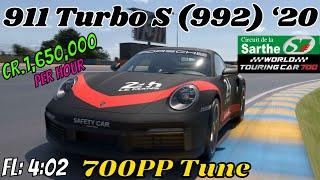 GT7|Easy Money Build!|911 Turbo S (992) ‘20|Le Mans 700pp|1.54