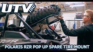 UTV INC Polaris RZR Clamp On Pop Up Spare Tire Mount Operation