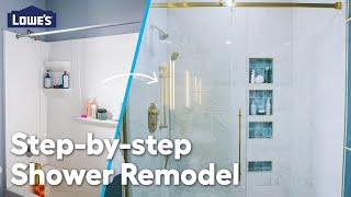 How to Convert a Tub Surround to a Walk in Shower | Blending How to's