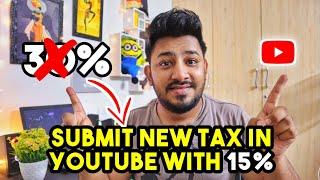 Fill Youtube Tax in Adsense for 15% [Step by Step] in Tamil 