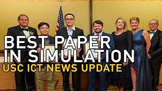 USC ICT News Update: Researchers Win Best Simulation Paper