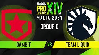 CS:GO - Gambit vs. Team Liquid [Mirage] Map 3 - ESL Pro League Season 14 - Group D