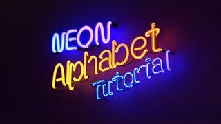 Using Neon Alphabet Tutorial (Blender 2,93)(Neon Font Asset Puck and Neon Glass Shader Tutorial)